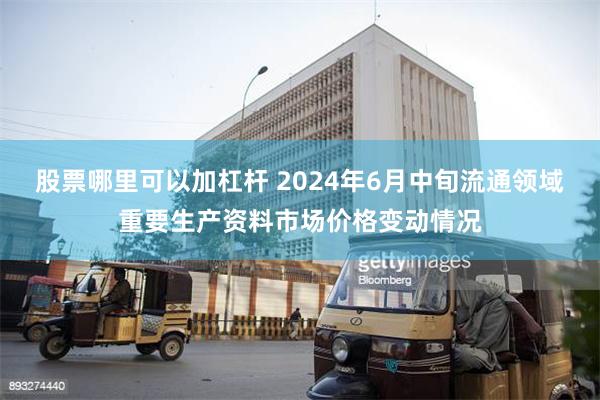 股票哪里可以加杠杆 2024年6月中旬流通领域重要生产资料市场价格变动情况