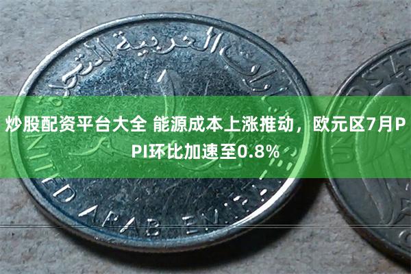 炒股配资平台大全 能源成本上涨推动，欧元区7月PPI环比加速至0.8%