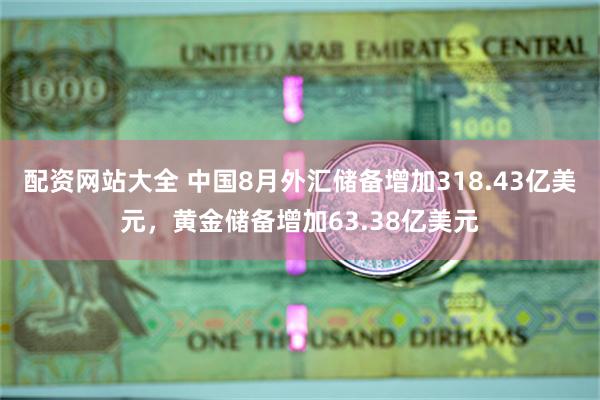 配资网站大全 中国8月外汇储备增加318.43亿美元，黄金储备增加63.38亿美元