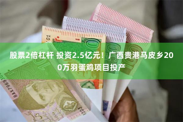 股票2倍杠杆 投资2.5亿元！广西贵港马皮乡200万羽蛋鸡项目投产