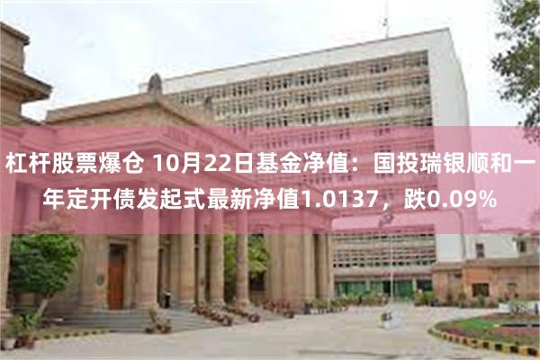 杠杆股票爆仓 10月22日基金净值：国投瑞银顺和一年定开债发起式最新净值1.0137，跌0.09%